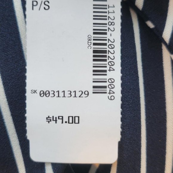 NWT Striped jumpsuit size S - Picture 3 of 3